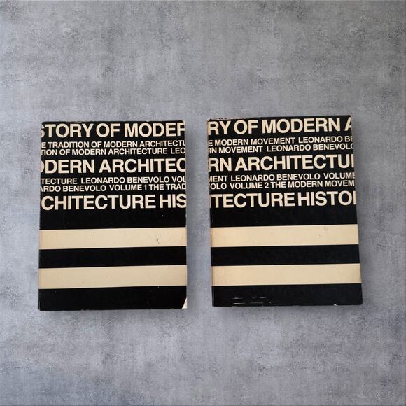 History of Modern Architecture by Leonardo Benevolo Volumes 1 & 2 - Picture 1 of 9